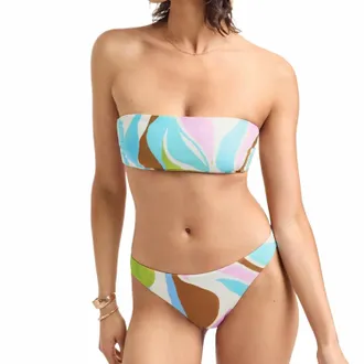 Vitamin A Thalia Full Bikini Bottom In Coast Colorblock