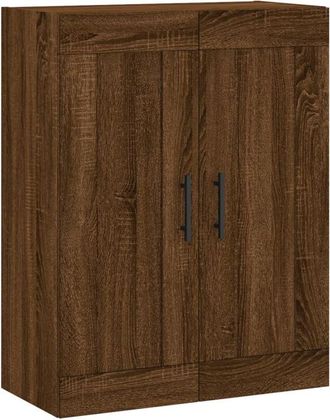 vidaXL Armario de pared madera ingeniería roble marrón 69,5x34x90 cm Vidaxl