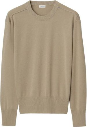 Burberry Crewneck Wool Jumper, Size Large