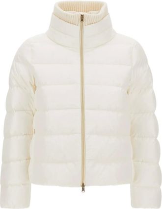 Herno quilted high-neck jacket - Neutrals