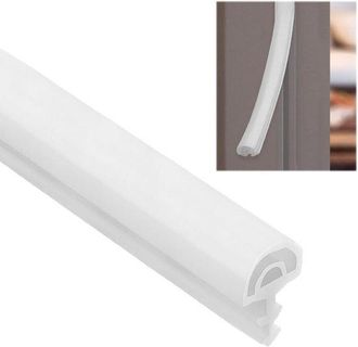 OEM Burlete Para Puerta - Burlete - Burlete Aislante Ac&uacute;stico - Burlete De Pvc - Impermeable Y Silencioso - Blanco - 10 Metros