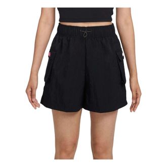 Nike (WMNS) Nike Sportswear Essential Woven Shorts Asia Sizing Black HM4597-010