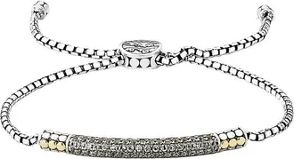 Samuel B. 18K & Silver 0.94 Ct. Tw. White Topaz Bracelet