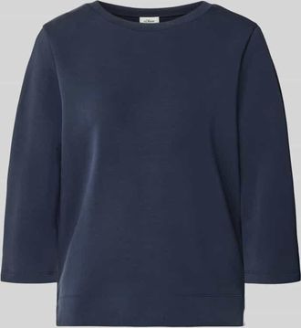 s.Oliver Red Label Comfort Fit Sweatshirt aus Modal-Mix in Marine, Gr&ouml;&szlig;e 34