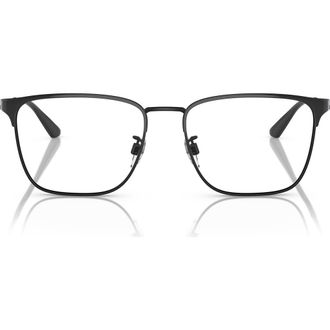 Emporio Armani 56mm Optical Glasses in Matte Black /Demo Lens at Nordstrom