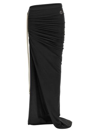 Rick Owens Black Adjustable Moncler Rick Owens Skirt