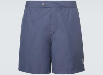 Brunello Cucinelli Logo swim trunks