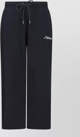 Off-white straight trousers side and back pocket graphic