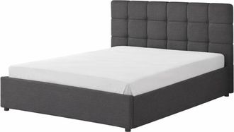 Concept Usine Cama con canap&eacute; abatible 140x190cm terciopelo gris oscuro