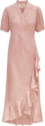 Karmamia Womens Iris Dress In Rose Jacquered