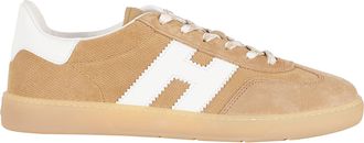 Hogan Beige Cool Laced Suede Sneakers