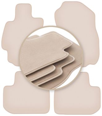 OEM Alfombrillas Beige Premium Para: Subaru Legacy V Sed&aacute;n, Station Wagon 2009