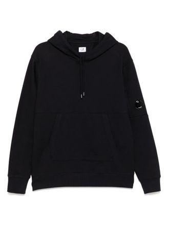 C.P. Company Lens-detail hoodie - Black