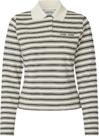 Sams&oslash;e & Sams&oslash;e Tops, Dames, Wit, M, Katoen, Sadonell LS Polo