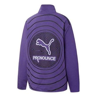 Puma (WMNS) PUMA x PRONOUNCE Half-zip Logo SweatshirtPurple 534040-74