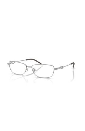 Diesel 56mm Rectangle optical glasses in Silver at Nordstrom