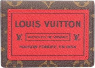 Louis Vuitton Pre-owned Vintage Canvas Portemonnee - Dames - Vintage Accessoires - Rood - ONE Size - Vintage