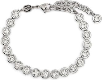 Swarovski Imber Tennis bracelet - women - Rhodium Plated Brass/Swarovski Crystal - M - Silver