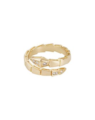 Adornia Adornia 14K Plated Cz Snake Wrap Ring