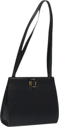Ferragamo Pre-owned Shoulder Bags, female, Black, Size: ONE SIZE Pre-owned Shoulder Bag