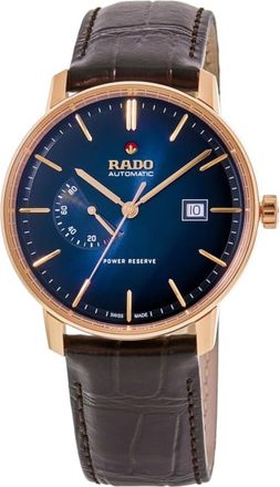 Rado Coupole Automatic Power Reserve Blue Dial Leather Strap Mens Watch R22879215