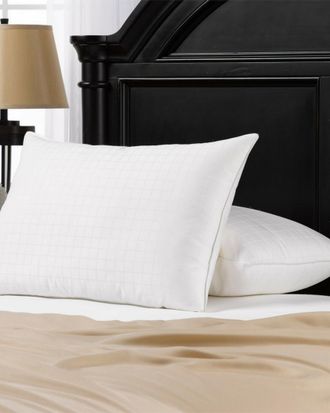 Ella Jayne Home 100% Cotton Dobby-Box Shell Firm Back/Side Sleeper Down, Set Of 2