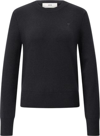 Ami Round-neck Truien - Heren - Ronde hals truien - Zwart - M - Truien & Vesten