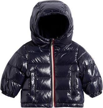 Moncler Kids New Aubert Down Jacket in Navy at Nordstrom, Size 18-24M
