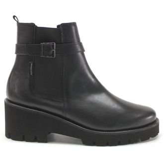 Mephisto Mephisto Fauve Leather Womens Ankle Boots - Black - Size:UK 4