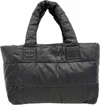 Chanel Black Nylon Tote Bag (Pre-Owned)