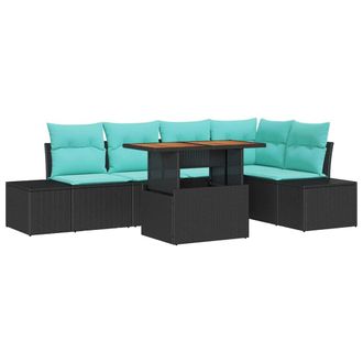 vidaXL Conjunto De Sof&aacute; De Jard&iacute;n 6 Uds. 5-n&uacute;mero De Plazas Vidaxl