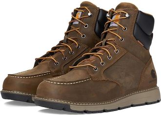 Carhartt Work in Progress Millbrook 6 Waterproof Wedge Boot Cowboy Boots Mossy Brown : 11.5 D - Medium, Leather
