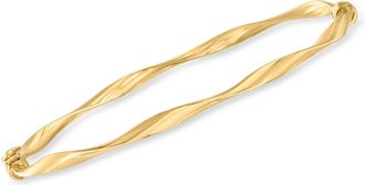 Canaria Canaria Italian 10kt Yellow Gold Twisted Bangle Bracelet