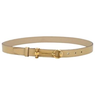 Gucci Pre-owned Belts, female, Beige, Size: ONE SIZE Pre-owned Horsebit Belt