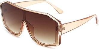 Generic Large Frame Mens And Womens Outdoor Sunglasses Vacation Commuter Sports Sun Glasses(Orange)