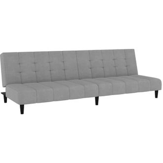 vidaXL Sof&aacute; Cama De 2 Plazas Terciopelo Gris Claro Vidaxl