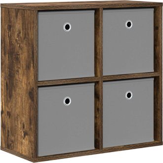 vidaXL Aparador Roble Ahumado 59,5 X 27 X 57 Cm Vidaxl