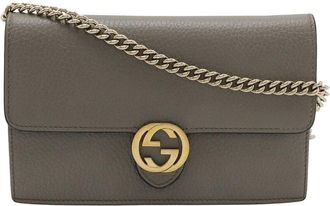 Gucci Interlocking G Logo Chain Wallet (Authentic Pre-Loved)