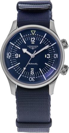Longines Legend Diver Automatic Blue Dial Fabric Strap Mens Watch L3.764.4.90.2