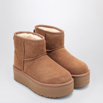 UGG Classic Mini Platform Boots In Chestnut