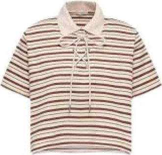Moncler Logo-print katoenen T-shirt - Dames - Polos - Veelkleurig - XS - Katoen - Tops