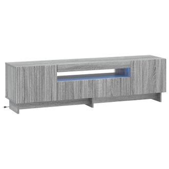 vidaXL Mueble De Tv Led Sonoma Gris Madera De Ingenier&iacute;a Vidaxl