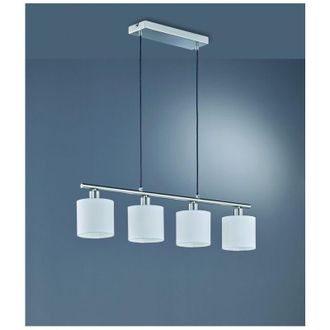 Reality Suspensi&oacute;n 4 Luces Tommy N&iacute;quel L75 Cm Trio Lighting