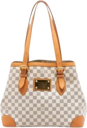 Louis Vuitton Pre-owned Tote Bags, female, White, Size: ONE SIZE Pre-owned Hampstead MM