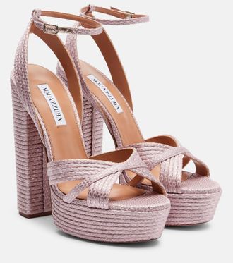 Aquazzura Sandalias con plataforma Sundance Plateau
