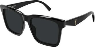 Saint Laurent SL M170 Zonnebril - Dames - Zonnebrillen - Zwart - 55 MM - Nylon - Accessoires