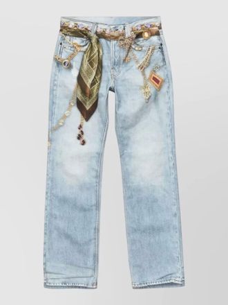 Acne Studios organic cotton high-rise straight-leg jeans