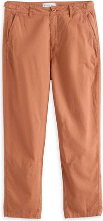 Michael Stars Womens Sal Barrel Leg Linen Pant In Terra