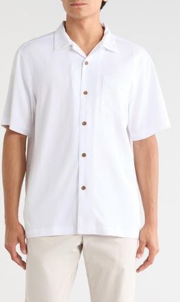 Tommy Bahama Coastal Ease Designated Driver IslandZone Camp Shirt in White at Nordstrom, Size Xx-Large