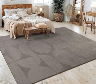 Paco Home Paco Home - Alfombra Salon De Habitacion Pelo Corto Motivo Nordica Boho Dibujo Geometrico 160x220 Cm, Gris 6